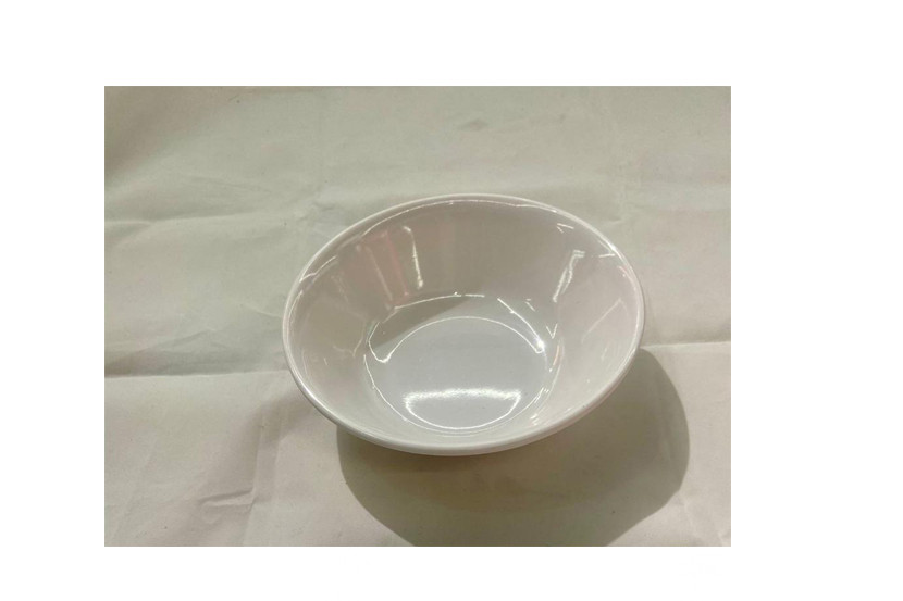 TIGELA MELANINA BRANCA 17CM 500ML  X60