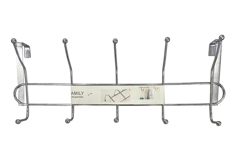 CABIDE METAL PORTA 10 GANCHOS PRATA 