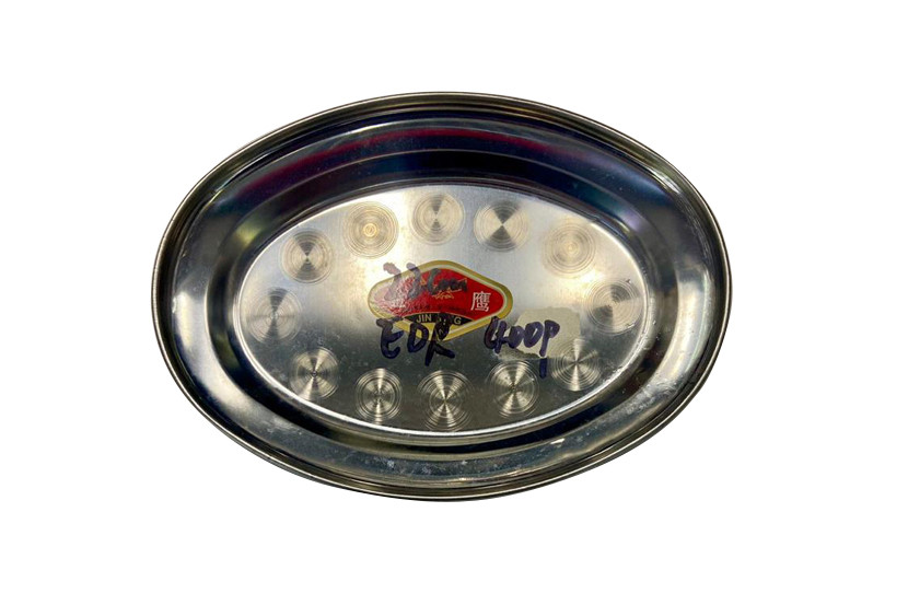 BANDEJA INOX OVAL 21CM  X12