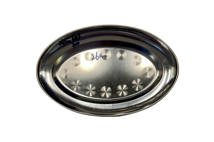 BANDEJA INOX OVAL 25CM  X12/120
