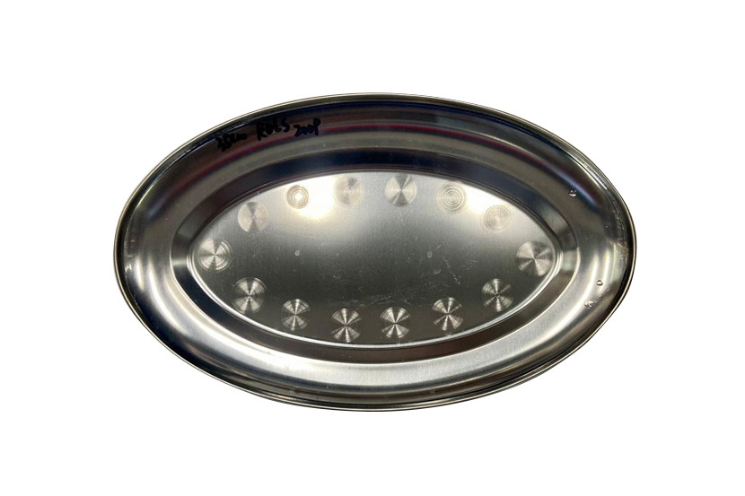 BANDEJA INOX OVAL 33CM  X12
