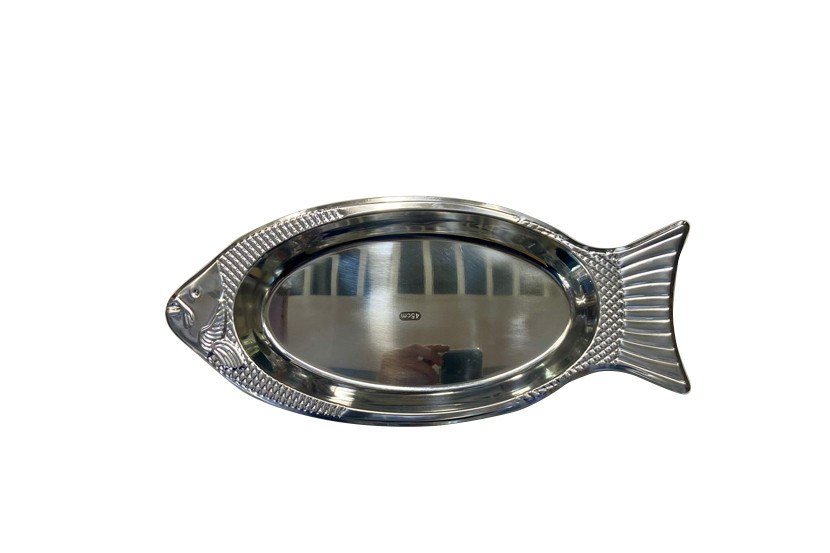 BANDEJA INOX PEIXE 45CM
