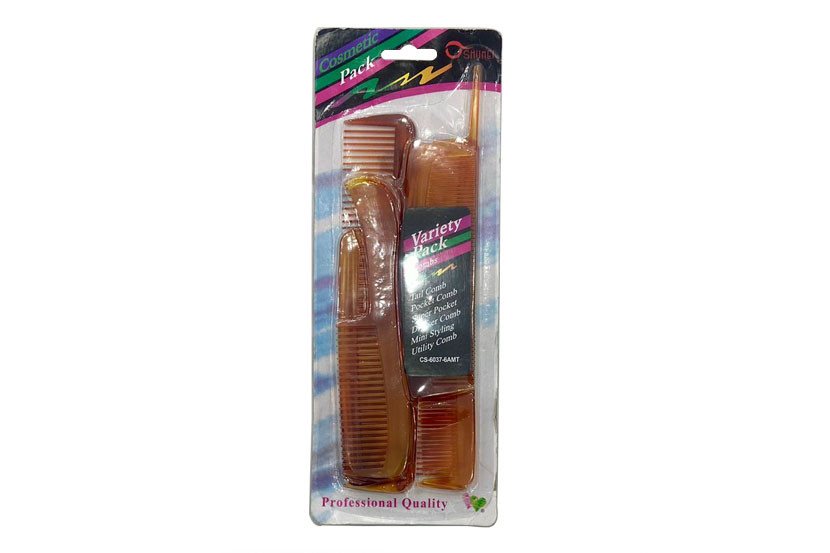 PENTE COMBS PLAST TARTARUGA C06  X60