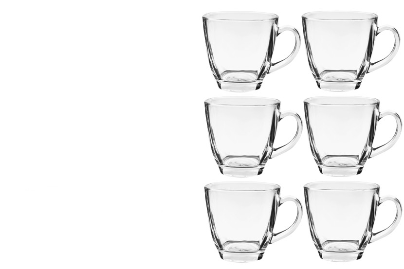 XICARA VIDRO TRANSP C06 190ML QUAD LISA