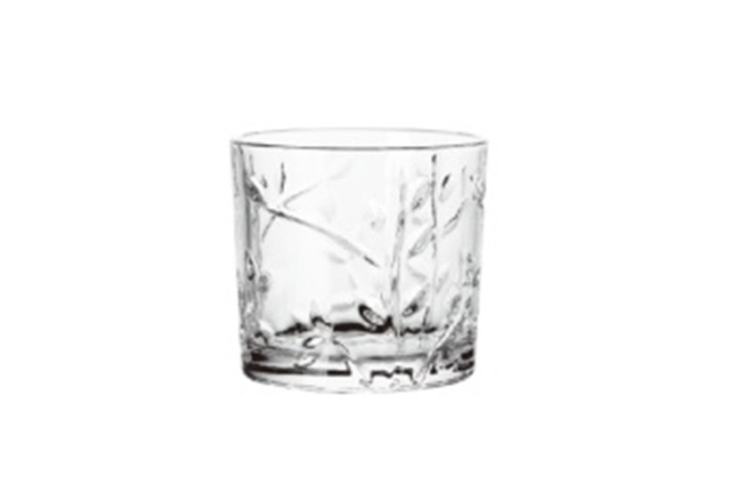 COPO VIDRO WHISKY TRANSP C06 300ML FOLHAS