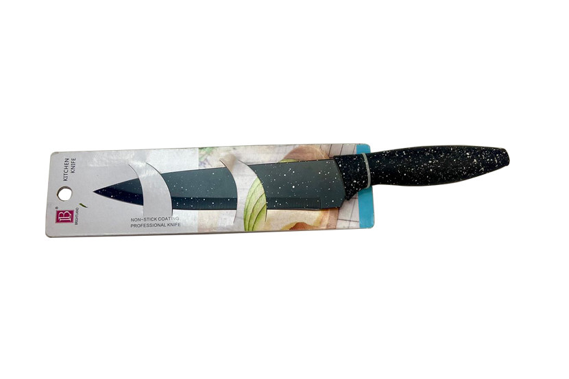 FACA INOX COZINHA PRETA 8"