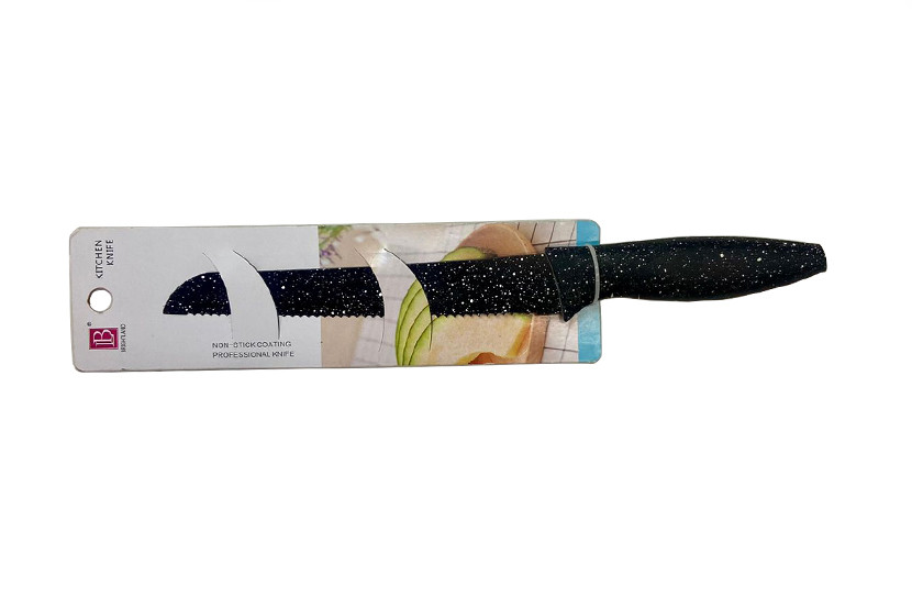 FACA INOX PAO PRETA 8"