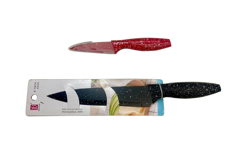 FACA INOX COZINHA VERMELHO 8"