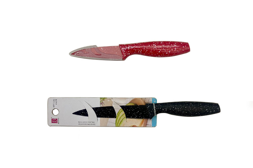 FACA INOX LEGUMES 5" VERMELHO