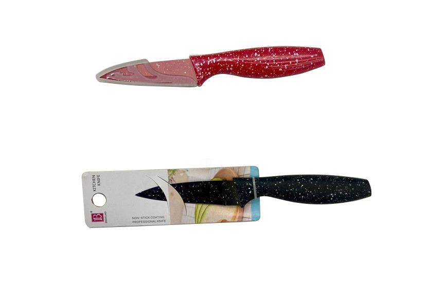 FACA INOX LEGUMES 3" VERMELHO