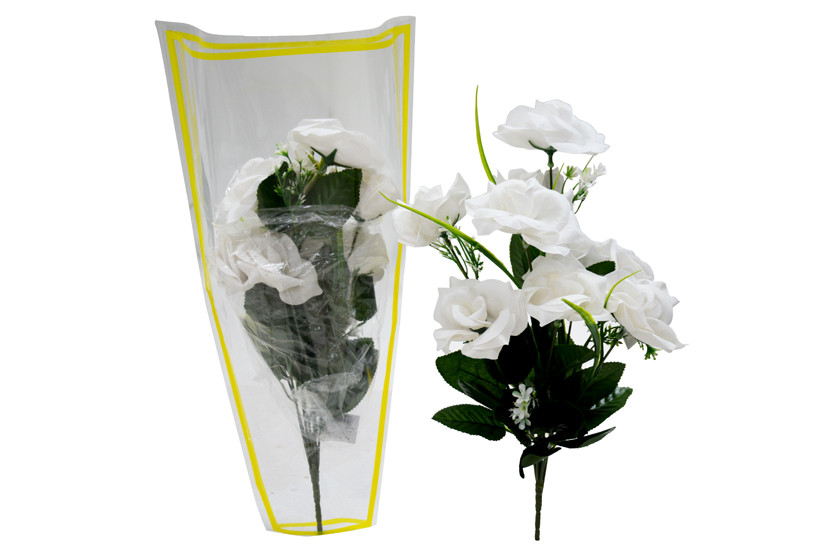 FLORES PLAST C09 BOTOES ABERTA BRANCA