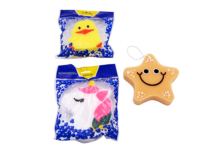 ESPONJA BANHO INFANTIL  X12