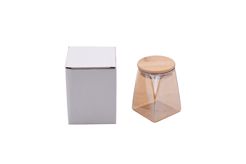POTE VIDRO DOURADO TPA BAMBU 350ML