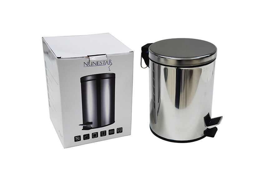 LIXEIRA INOX PEDAL 5L