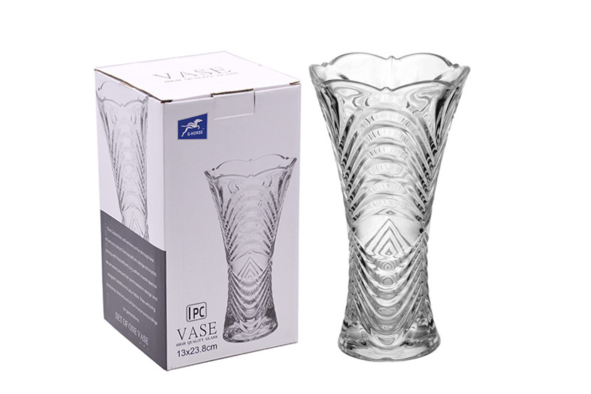 VASO VIDRO TRANSP 23,8X13CM 900ML