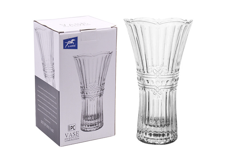 VASO VIDRO TRANSP 23,6X12,9CM 900ML