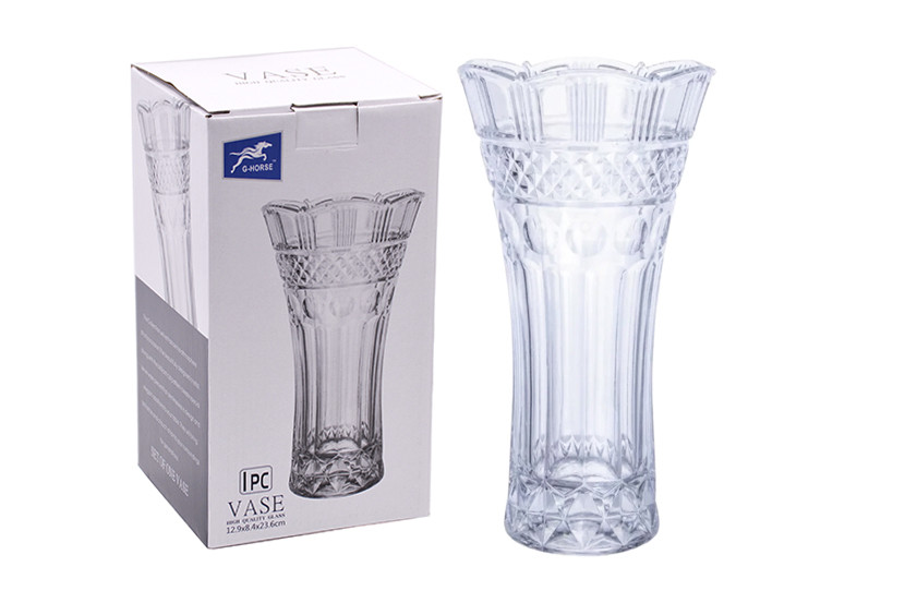 VASO VIDRO TRANSP 23,6X13CM 900ML