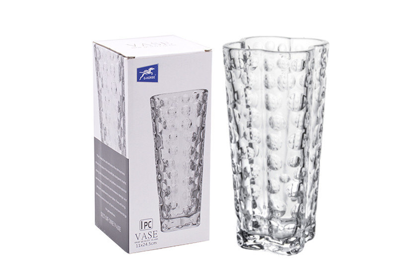 VASO VIDRO TRANSP 24,5X11CM