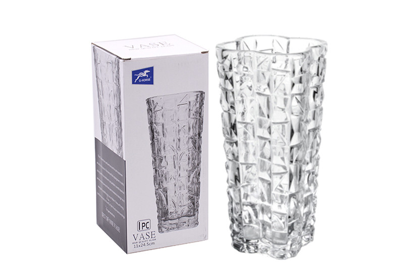 VASO VIDRO TRANSP 24,5X11CM