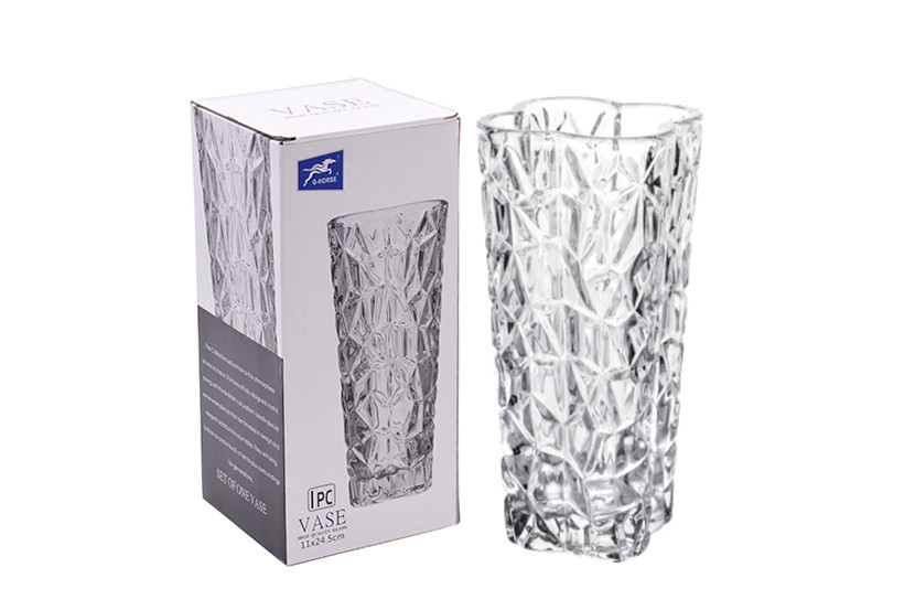 VASO VIDRO TRANSP 24,5X11CM