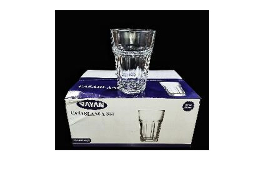 COPO VIDRO TRANSP C06 357ML OITAVADO