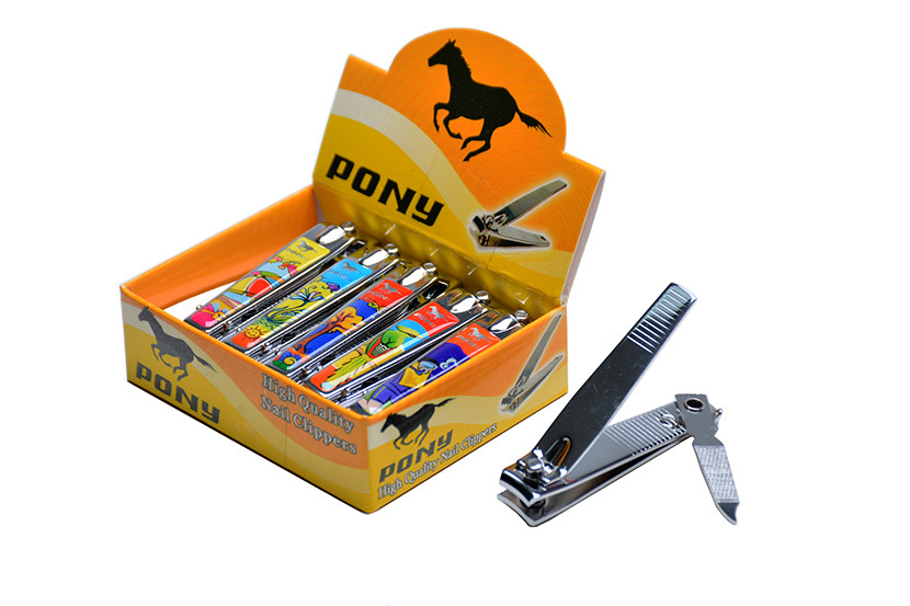 CORTADOR UNHA METAL M 5,5CM C12 ESTAMPADO 