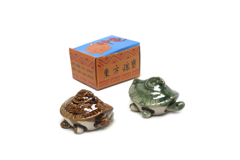 ENFEITE PORC TARTARUGA 7X5X4CM