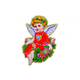 ENFEITE NATAL PAPEL ANJO 26X18CM  X12