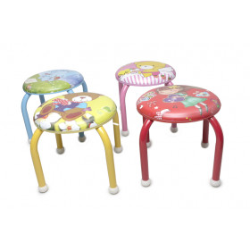 BANQUETA INFANTIL METAL PLAST 26X26CM