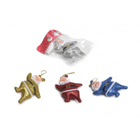 ENFEITE NATAL PLAST PAPAI NOEL  X12