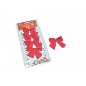 LACO NATAL POLIESTER C04 VERMELHO 8X8CM  X12