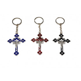 CHAVEIRO METAL CRUCIFIXO 13X5CM