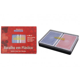 BARALHO DE PLÁSTICO - 02 PEÇAS