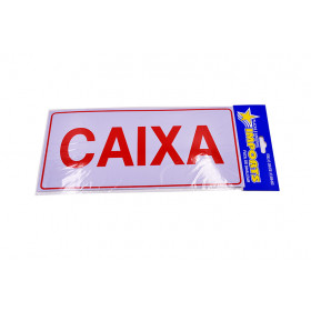 PLACA CAIXA 29,5X14,5CM BRANCO  X10