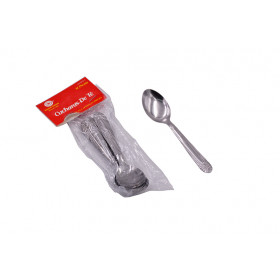 CONJUNTO DE COLHERES PARA SOBREMESA DE METAL 