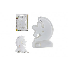 ABAJUR NOTURNO TOMADA LUA BIVOLT  X60