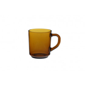 XICARA VIDRO MARROM LISA 230ML (SEM PIRES) X6