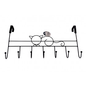 CABIDE PORTA METAL GATO C07 GANCHOS