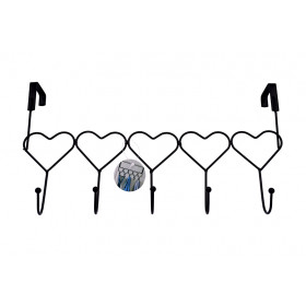 CABIDE PORTA METAL CORACAO C05 GANCHOS