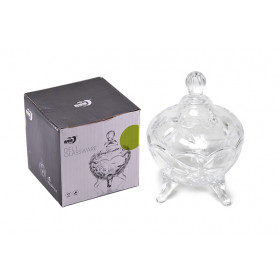 BOMBONIERE VIDRO TRANSP PE 150ML UVA