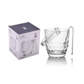 BALDE GELO VIDRO TRANSP 850ML ALCA PEG BOLAS