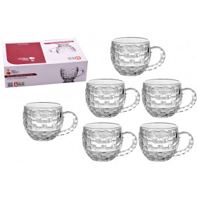 XICARA VIDRO TRANSP C06 160ML TRANCADO