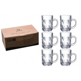 XICARA VIDRO TRANSP C06 240ML GOTAS