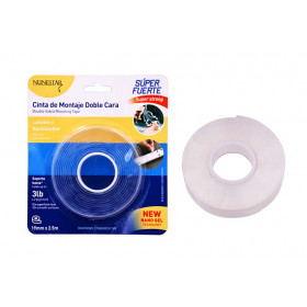 FITA DUPLA FACE TRANSP 19MMX2,5M