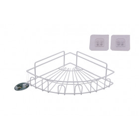 PRATELEIRA CANTONEIRA METAL TRIANG BRANCA