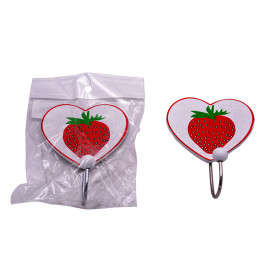 GANCHO MADEIRA METAL MORANGO  X60