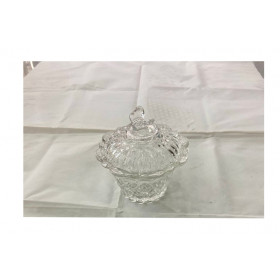 BOMBONIERE VIDRO TRANSP 200ML BORBOLETA