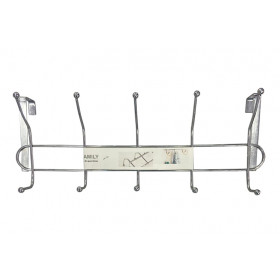 CABIDE METAL PORTA 10 GANCHOS PRATA 