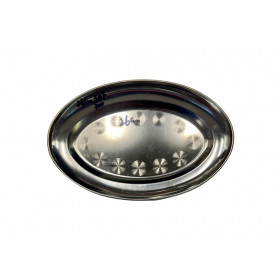BANDEJA INOX OVAL 25CM  X12/120