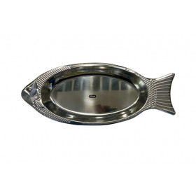 BANDEJA INOX PEIXE 40CM